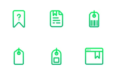 Free Marcador y etiqueta Paquete de Iconos