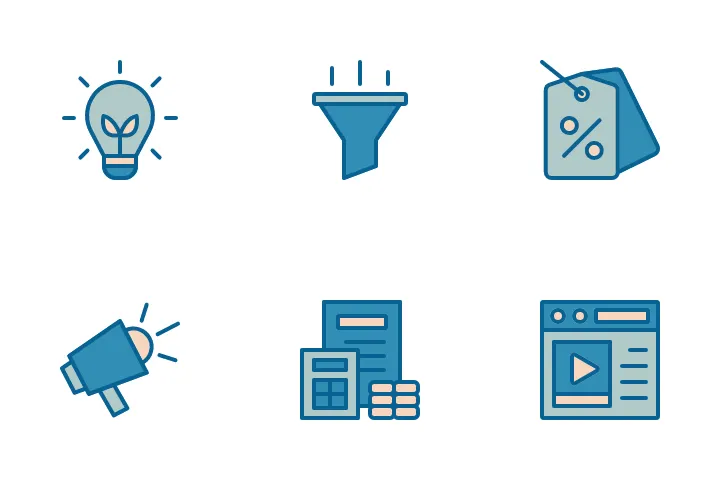 Marketing Icon Packs, Logos, Symbols - Free Download in SVG, PNG