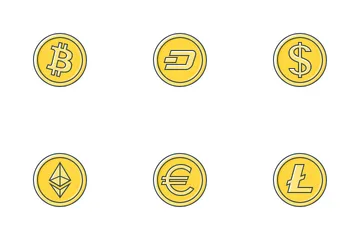 Free Monnaie et crypto-monnaie Pack d'Icônes