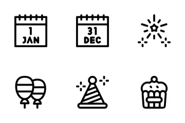 Free New Year Icon Pack