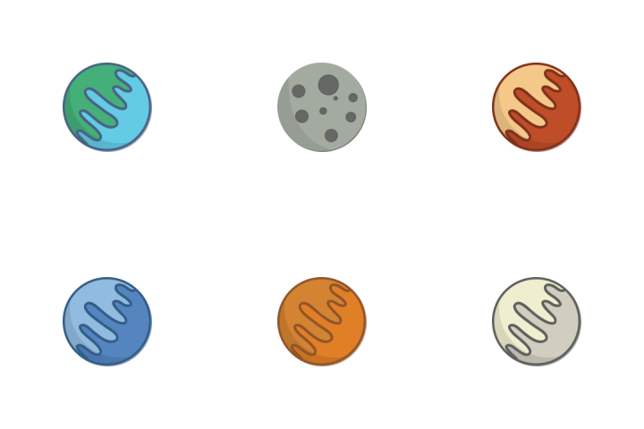 Moon Icon, Solar System Iconpack