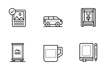 Free Printing Services Icon Pack