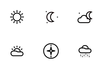 Free Pronóstico del tiempo Paquete de Iconos