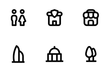 Free Public Place And Service Icon Pack