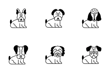 Free Raças de cães Pacote de Ícones