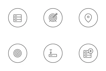 Free Red y comunicación Paquete de Iconos