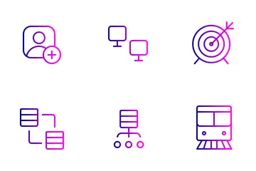 Free Red y comunicación Paquete de Iconos