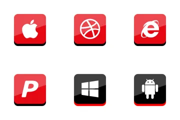 Free Medios de comunicación social Paquete de Iconos