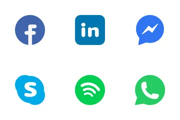 Free Medios de comunicación social Paquete de Iconos