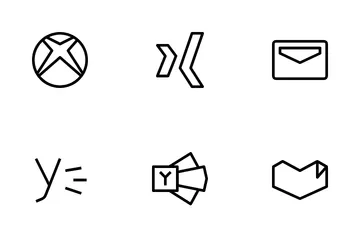 Free Medios de comunicación social Paquete de Iconos