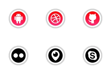 Free Medios de comunicación social Paquete de Iconos