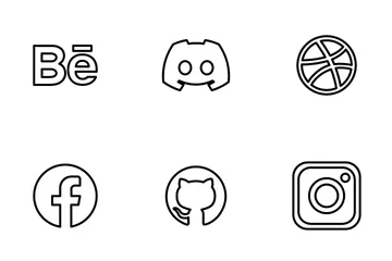 Free Medios de comunicación social Paquete de Iconos