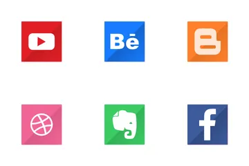 Free Medios de comunicación social Paquete de Iconos