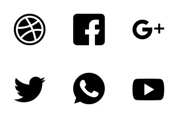 Free Medios de comunicación social Paquete de Iconos