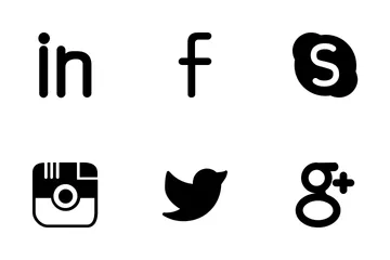 Free Medios de comunicación social Paquete de Iconos