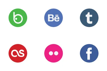 Free Medios de comunicación social Paquete de Iconos