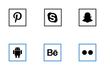 Free Medios de comunicación social Paquete de Iconos
