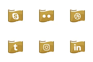 Free Medios de comunicación social Paquete de Iconos