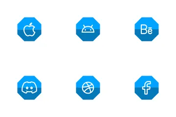 Free Medios de comunicación social Paquete de Iconos