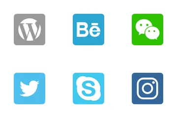 Free Redes Sociales y Redes Paquete de Iconos
