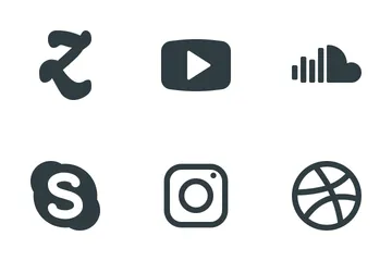 Free Réseaux sociaux Pack d'Icônes