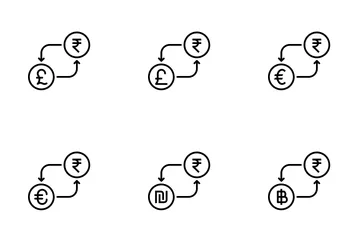 Free Rúpias Pacote de Ícones