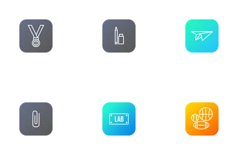Free Schule und Bildung Band 2 Symbolpack