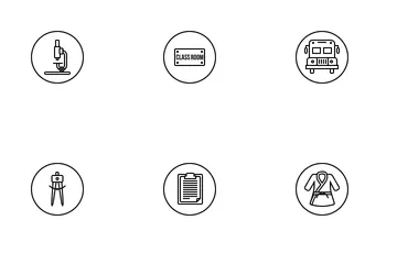 Free Scuola e istruzione Vol 1 Icon Pack