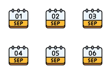 Free September Calendar Icon Pack