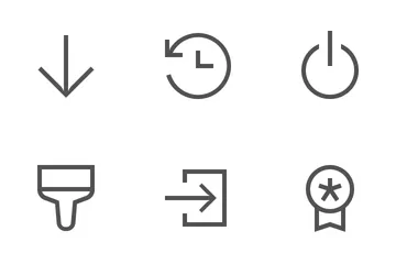 Free Simple Lines (Free Samples) Icon Pack