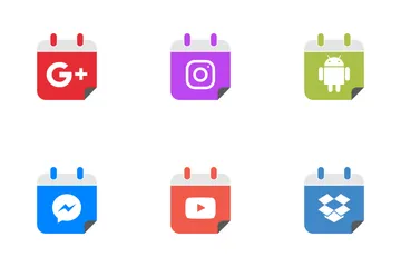 Free Social Flat Icon Pack