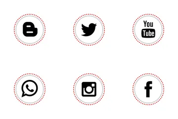 Free Social Media Flat Icon Pack