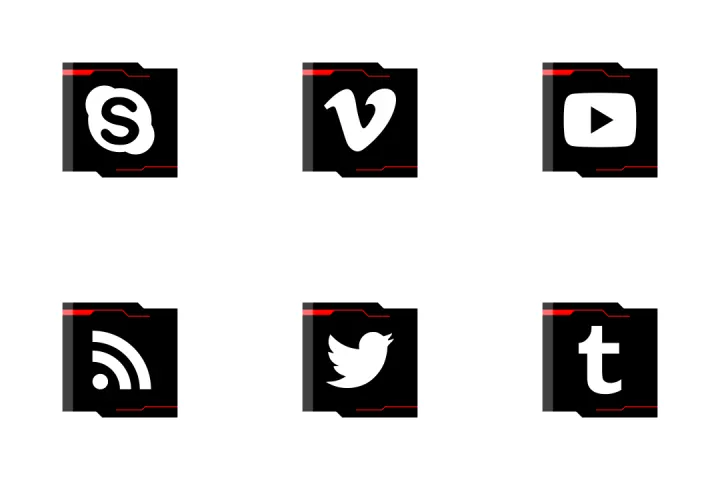 Download Social Media Square Black Icon pack Available in SVG, PNG