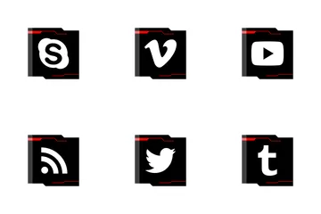 Free Social Media Flat Icon Pack