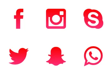 Free Social Media Red Icon Pack