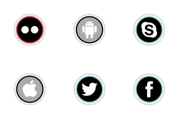 Free Social Media Round Color Icon Pack