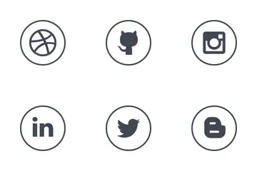 Free Social Media Round Solid Icon Pack