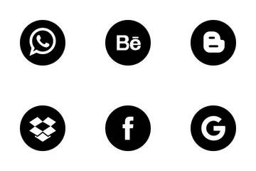 Free Social Media Round Solid Icon Pack