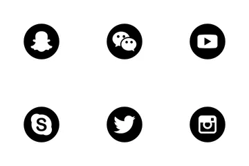 Free Social Media Rounded Solid Icon Pack