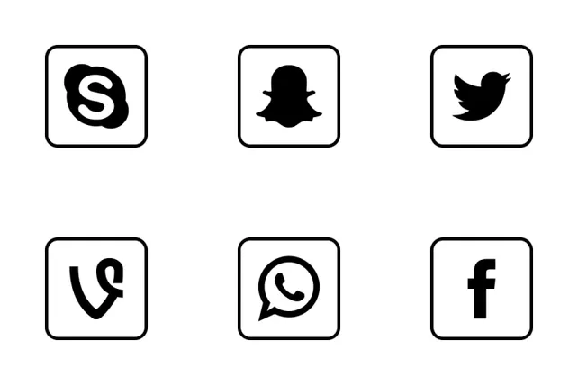 Download Social Media Square Outline Icon pack Available in SVG, PNG ...