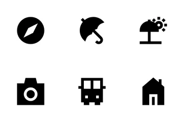 Free Summer Glyph 24 Px Icon Pack