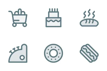 Free Supermarket - Outline Icon Pack