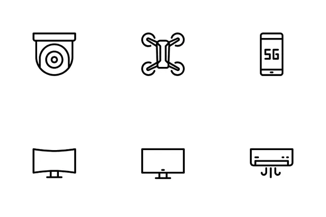 Free Technology Icon Pack - 20 Line Science & Technology Icons | SVG ...