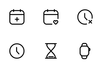 Free Time And Date Icon Pack