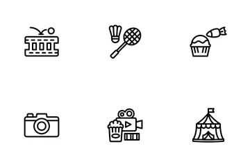 Free Time And Hobbies Icon Pack