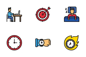 Free Time Management Icon Pack