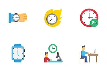 Free Time Management Icon Pack