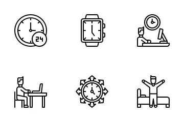 Free Time Management Icon Pack