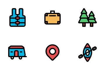 Free Tiny Camping And Adventure Icon Pack