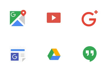 Free Trajes de Google Paquete de Iconos